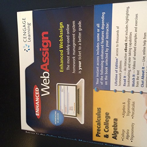 Precalculus+Coll.Alg. Webassign Access