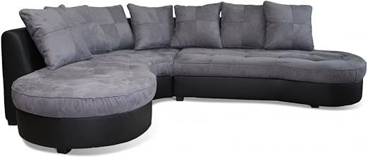 Mymeubledeco Canapé Dangle Tissu Microfibre 7 Places