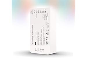 Ericsity WLED LED Light Strip Controller, Addressable LED Controller RGB RGBW WS2812B SK6812 WS2811 TM1814 WS2813 WS2815 5-24