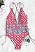 Cupshe Fashion Women s Printing One Piece Bikini Swimsuit Beach Swimwear L Multicolor