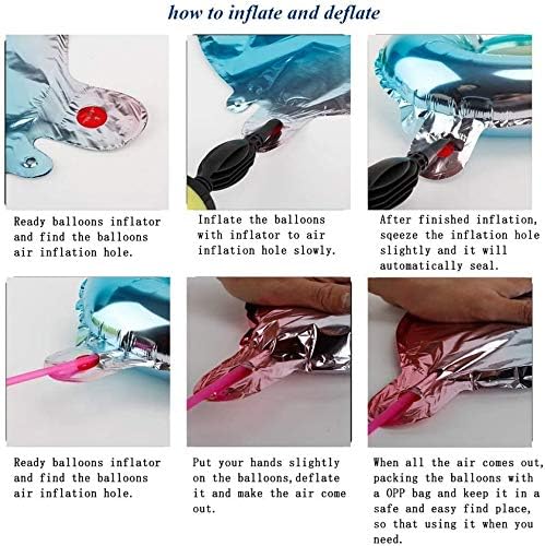 CHANGZHONG 40 Inch Giant Helium Foil Number 0 to 9 Rainbow Balloon Birthday Wedding Party Digital Decorations Number 4 - Image 5