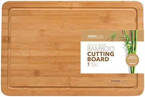 Extra Large Bamboo Cutting Board with Drip Groove by Thema Home