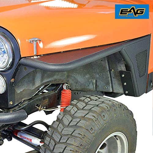 EAG Black Textured Off Road Front Fender Fit for 76-86 Jeep Wrangler CJ