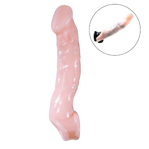 James love Kondom Extender mit Cock Ring, Soft Penis Extender Vergrößerer Sexuelle Verzögerung Ejakulation Erektion Verbesser