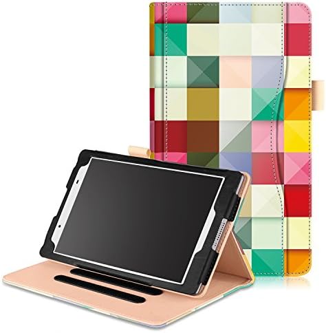 XBE Lenovo Tab4 8 PU Leather shell Case - Multifunctional Cover Standing Case for Lenovo Tab4 8 , with Multiple Viewing Angles (Colorful Cube)