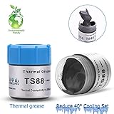 CPU Thermal,20G Thermal Grease，8.8w/m.k Cooling Paste CPU,CPU Thermal,CPU Grease,Thermal Conductive Grease Paste for GPU/CPU/VGA/IC/LED (Silver)