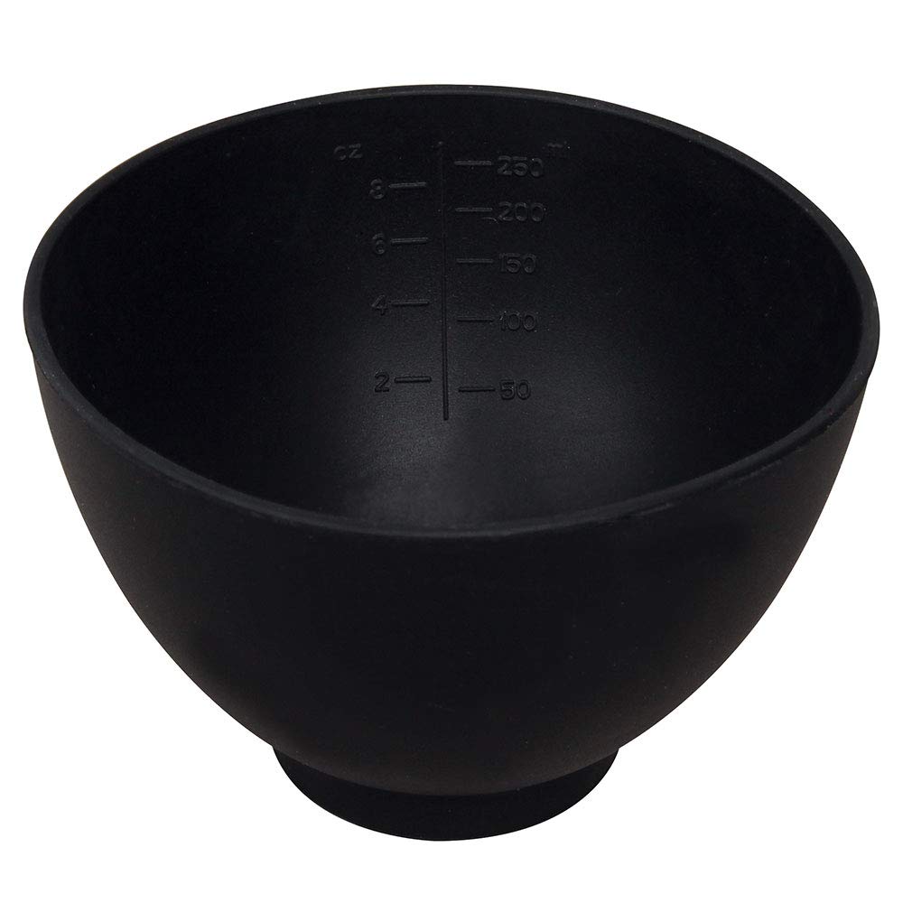 ForPro Silicone Mixing Bowl, Black, Flexible, Odorless, for Mixing Facials, Massage, Body & Other Products, 8 oz : Beauty