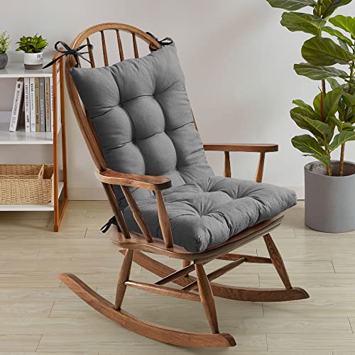 Sweet Home Collection Rocking Chair Cushion Premium Tufted Pads Non Skid Slip B…