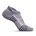 Zeropes Anti-Blister No Show Running Socks (1 Pair) (Large, Grey)