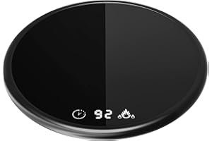 Coffee Mug Warmer，Beverage Warmer，Heating Coaster with 2 Temperature Settings, Coffee Warmer for Desk Timer Auto Shut-Off, Mi