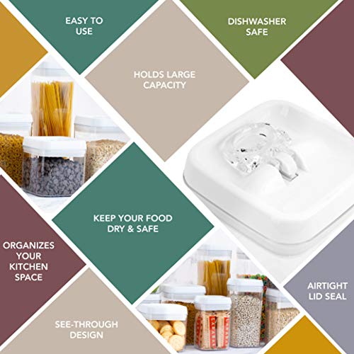 Homeries Storage Containers 10 Pieces Set Durable Stackable BPA Free with Airtight Lids - Keeps Food Dry & Fresh for Home Kitchen & Restaurant