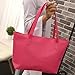 Women Love Bags,Pocciol Lady Girls Canvas Fashion Design Easy Style Shopping Handbag Celebrity Tote Purse Large Travel Bag (Hot Pink)