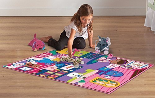 Disney Doc McStuffins Game Rug Includes 5-Piece Doctor's Kit, 31.5 in x 44 in