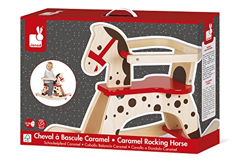 Janod - Caramel Wooden Rocking Horse - Toddler Toy - Learning Balance - For children from the Age of 1, J05984, Brown… – Bild 6