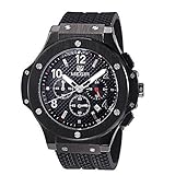 MEGIR Men's Chronograph Military Sports Waterproof Stainless Steel Watches MN3002HHH