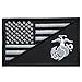 SpaceAuto USA American Flag w/ Marine Corps USMC Military Tactical Morale Badge Patch 3
