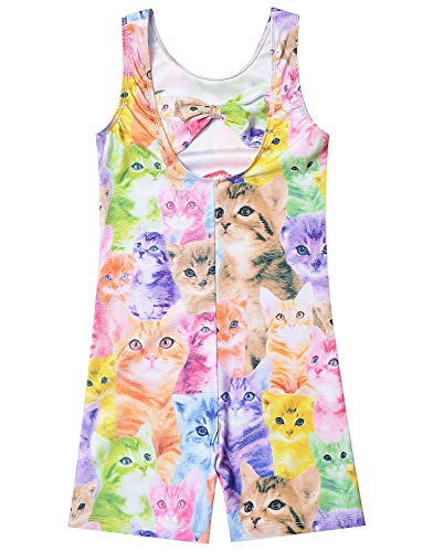 Cat Leotard for Girls Gymnastics Suits Outfits Dance Biketards Cloth Size 10 11 - Thumbnail 2