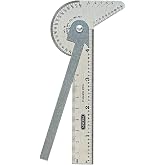 General Tools Pocket-Sized 6-In-1 Multi Use Ruler and Gauge #16ME with 4-Inch Ruler and Etched Graduations in 64ths of an Inch and Millimeters