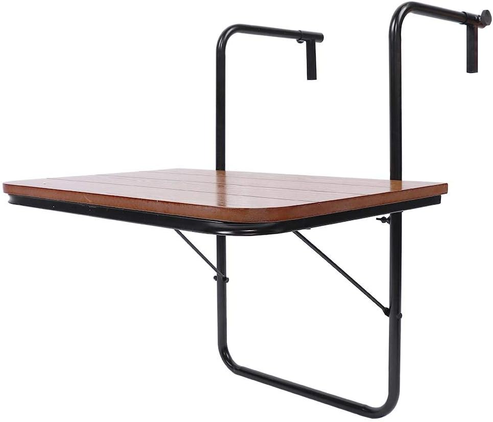 Table Murale Pliante En Bois - 60x30 Cm, épaisseur 1.6 Cm, Capacité 40 Kg - Pour Cuisine, Balcon, Chambre, Entrée | Fixation Murale, Gain De Place