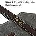 Log Carrier|Waxed Canvas Log Holder|Firewood Carrier Tote Bag|Fireplace Wood Stove Accessories-Grey