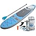 PEAK Paddle Boards PEAK Inflatable 10'6 All Around Stand Up Paddle Board Complete Package (6