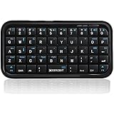 CEROBIT Wireless Bluetooth Mini Handheld Keyboard for iPad Mac Android TV Box PS4 PC Laptop Smartphone Tablet HTPC, Rechargeable Li-ion Battery - Black