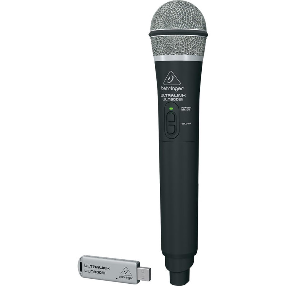 Behringer ULTRALINK ULM300USB Sistema inalámbrico digital de alto rendimiento de 2,4 GHz con micrófono de mano y receptor USB de modo dual