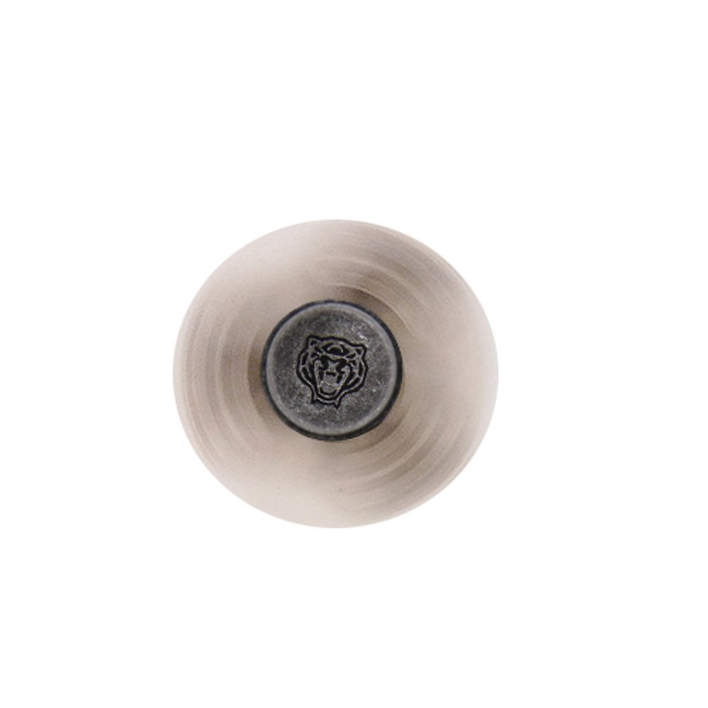 N2N Fidget Spinner - The Crusaders Spinner, Tri-Leaf Gyro of Bronze Alloy with Ceramic Bearing,High Speed Spins, Anxiety Relief Toy (Silver)