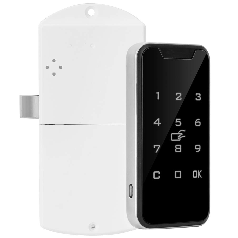 Electronic Cabinet Lock, Touch Keypad Lock, Smart Digital IC Keypad Electronic Wardrobe File Cabinet Lock