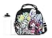 Monster High Lunch Box Carry Bag with Shoulder Strap and Water Bottle (BLACK)