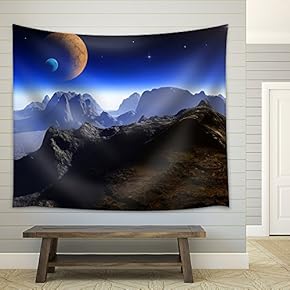 Fantasy Landscape - Fabric Wall Tapestry Home Decor - 51x60 inches