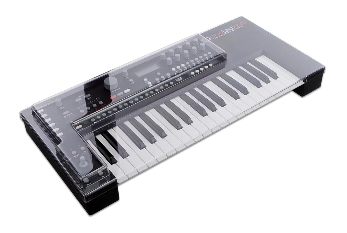 Decksaver Cover for Elektron Analog Keys - Super-Durable Polycarbonate Protective lid in Smoked Clear Colour, Made in The UK - The Producers' Choice for Unbeatable Protection