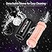 Male Masturbator Cup - CyberSkin Stealth Double Stroker Vagina & Mouth with Adjustable Suction Cup, Realistic Blow Job Deep Throat Stroker Pocket Pussy Adult Sex Toys Removable for Male Masturbation