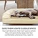 Furhaven Orthopedic Dog Bed for Large Dogs w/ Removable Bolsters & Washable Cover, For Dogs Up to 95 lbs - Plush & Suede Sofa - Clay, Jumbo/XL