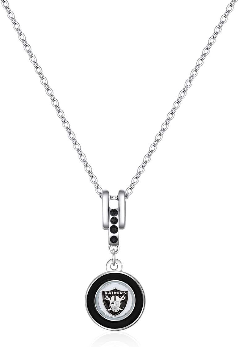 Pro Specialties Group NFL Dallas Cowboys Charm Necklace Silver, 16" Chain - 5/8 x 1 3/8 Charm : Clothing