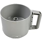 112204S Food Processor Gray Bowl 3 Qt Compatible with Robot Coupe R2 Bowl | Food Processor Gray Bowl Fits R2 DICE, R2 Dice, R2B, R2N Food Processor Bowl, Vanshly