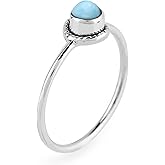 Artisanjewels 925 Sterling Silver Designer Ring | Natural Gemstones & Polished Stones | Handmade Bohemain Jewelry| Healing Crystals | Birthday Elegant Promise Ring Christmas Gift for Women