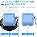 EnPro AirPods Case, Upgrade Luminescent Protective Silicone Cover Shockproof Protective Premium Silicone Cover Skin Soft Silicone Chargeable Headphone Case Compatible with Apple Airpods 2 and 1