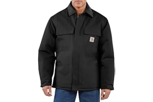 Carhartt Mens C003 Loose Fit Firm Duck Insulated Traditional CoatJacket