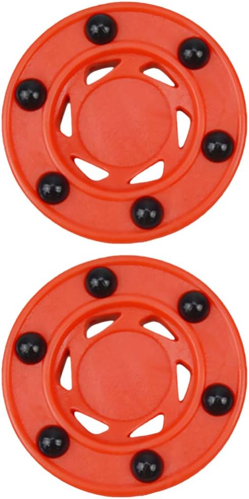 BESPORTBLE 2pcs Roller Hockey Game Puck Training Puck Street Hockey Ball Stick Handling Training Street Hockey Puck for Practicing : Sports & Outdoors