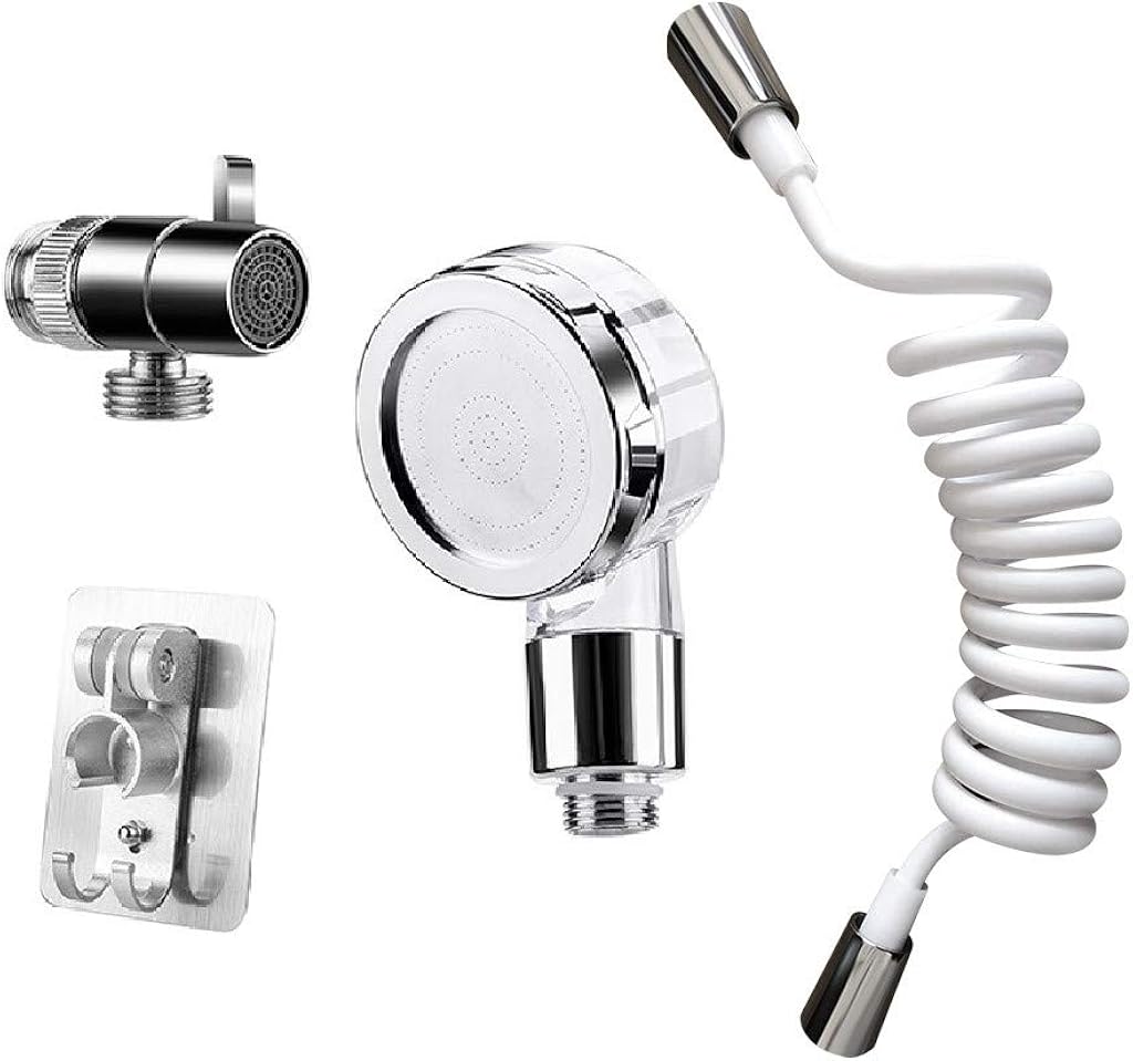Jonerytime_ Hand Shower Quick Connect Sink Hose Spray Set for Hair Washing Pet Bath