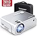 Bomaker Mini Projector, Upgraded 4000 Lux with 50,000 Hrs, 1080P and 250'' Display Supported Portable HD LED Projector, Compatible with TV Stick, PS4, HDMI, VGA, TF, AV and USB, with Carrying Case primary