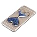 IKASEFU Cute Novelty Heart Shape Flowing Sand Slim Fit Clear Gel Transparent Liquid Water Tpu Bumper Case Cover for iPhone 6 Plus 5.5