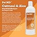 Pet MD - Oatmeal Dog Shampoo Cats and Dogs for Itch Relief and Moisturizer for Dry Skin and Coat - 16 Oz