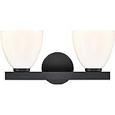 ML Lighting 49002-MB Apria 15.75" Wide 2-Light Vanity - Matte Black