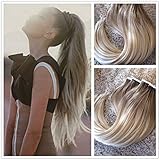 Moresoo 100% Remy Human Hair Ombre Seamless Tape In Hair Extensions 20 Pieces/50g