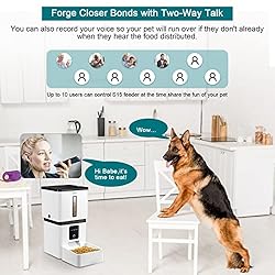 DoHonest Automatic Dog Feeder with Camera: 5G WiFi
