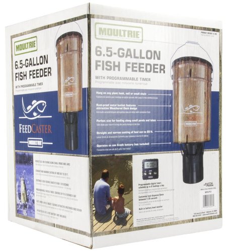 Moultrie Fish Feeders 2 6 Gallon Automatic Pond Fish Feeders