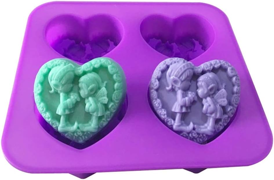 Silicone Moulds Angel Baby, Angel and Bear Toys Craft Art Silicone Soap Mould, Pray Angel Craft Moulds DIY Handmade Soap Moulds - Soap Making Supplies by YSCENL