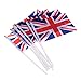 50 Pack Union Jack Hand Waving Flag Royal UK GB Great Britain Flags